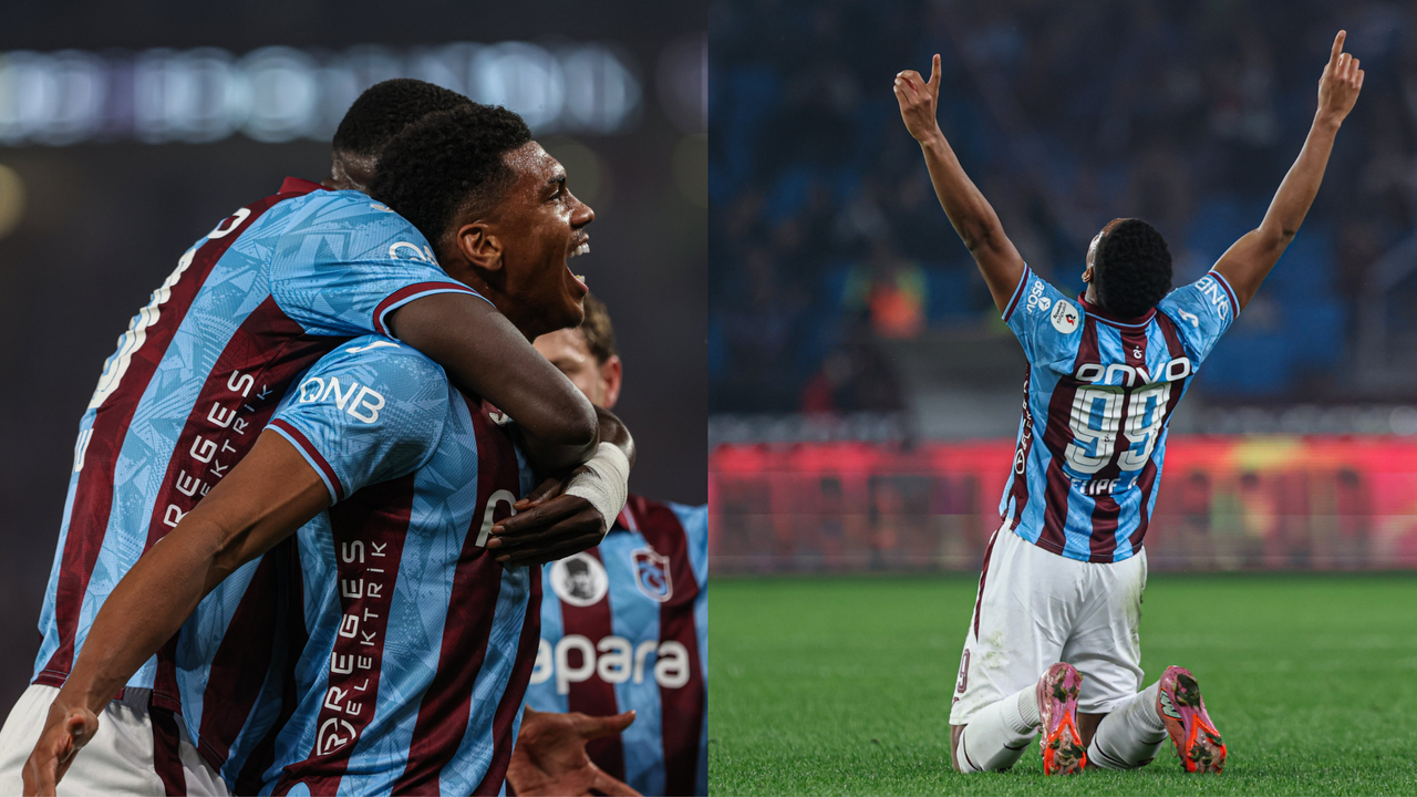 Trendyol Süper Lig: Trabzonspor: 1 - Eyüpspor: 0 (İlk yarı)