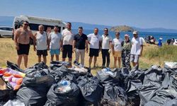 Kapıdağ Yarımadası Küçükova’da 80 torba çöp toplandı
