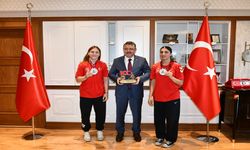 Başkan Genç ;Avrupa şampiyonu sporcuları ağırladı