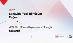 TÜBİTAK 'Sanayide Yeşil Dönüşüm 2024-3 Çağrısı sonuçları açıklandı.'