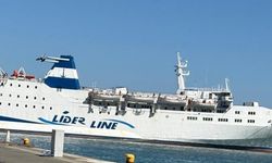 Trabzon Limanına gelen feribot heyecanlandırdı