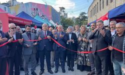 Ortahisar İlçe Müftülüğü'nün organize ettiği 'Filistin İçin Hayır Çarşısı'na yoğun ilgi