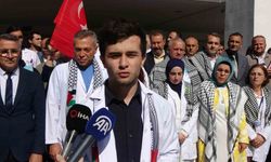 Trabzon’da doktor adayları: "Hayat Kurtaran Eller Gazze’deki Katliama Susamaz"