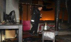Sobadan çıkan yangında anne ve oğlu yaralandı