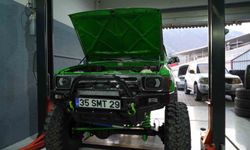 Off-road aracının hava filtresine giren sincaptan fındık sürprizi