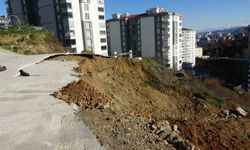 Trabzon'da kaçak hafriyat sahasında heyelan alarmı