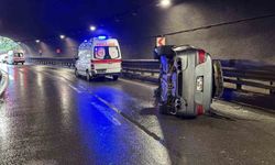 Trabzon Çömlekçi Tüneli'nde kaza: 2 yaralı