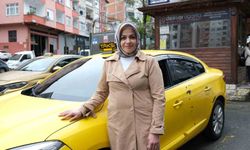 Kadın taksi şoförü takdir görüyor