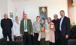 Gurbetçi anne ve oğlundan memleketine sağlık desteği