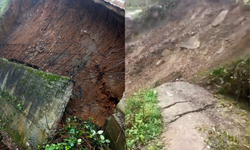 Trabzon'da şiddetli yağış heyelanlara neden oldu