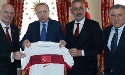 Cumhurbaşkanı Recep Tayyip Erdoğan, FIFA Başkanı Gianni Infantinoyu kabul etti