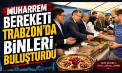 Trabzon’da aşure bereketi: 3 bin kişiye ikram