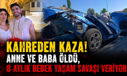 Bariyerlere çarpıp takla attı! Genç ailenin yolculuğu faciayla sonuçlandı