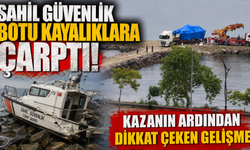 Kayalıklara çarpan sahil güvenlik botu vinçle çıkarıldı! Gözler soruşturmada