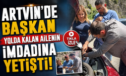 Başkan Emrah Yılmaz elini taşın altına koydu! Yolda kalan aracı çalıştırdı