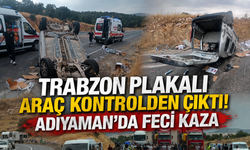61 plakalı araç Adıyaman'da kaza yaptı! Yaralılar hastaneye kaldırıldı