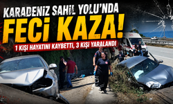 Karadeniz sahil yolu kana bulandı! Motosiklet sürücüsü kurtarılamadı