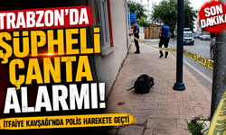 Ortahisar'da güvenlik alarmı! Şüpheli çanta karakola götürüldü