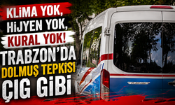 Ayakta yolcu,açık kapı,çalışmayan klima! Trabzon'da tepki yağıyor