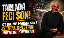 Tarlada korkunç kaza! Makineye sıkışan çiftçiden acı haber