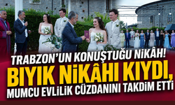 Trabzon'da seçkin nikâh töreni! Siyaset, sağlık ve iş dünyası bu mutluluğa ortak oldu