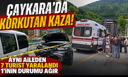 Trabzon'da tatil yolunda feci kaza! Yaralılar hastaneye kaldırıldı