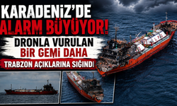 Karadeniz'de tehlike kapıda! İHA saldırısına uğrayan gemi Trabzon'a demirledi