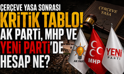 “Çerçeve yasa geçti,siyasette hesaplar değişti!