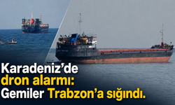Trabzon açıklarında dikkat çeken gemi yoğunluğu