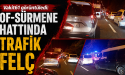 Of’tan Sürmene’ye trafik çilesi