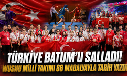 Türkiye'nin gururu oldular! Wushu Milli Takımı Batum'u fethetti