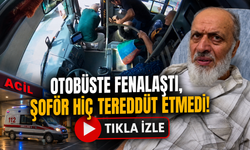 Yolcular panikledi,şoför harekete geçti! Dakikalar kamerada
