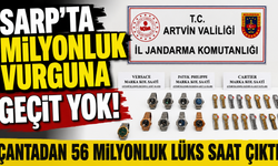Sarp’ta milyonluk kaçak saat operasyonu!
