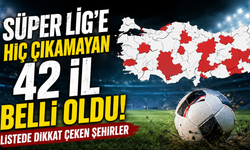 Türkiye’nin 42 ili Süper Lig’i hiç görmedi!