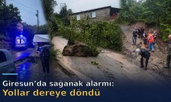 Sağanak yolları kapattı, ekipler seferber oldu