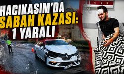 Trabzon’da dönüş yapmak isterken kaza yaptı