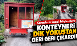 Araklı’da görenleri şaşırtan manevra