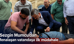 Yaşlı vatandaş fenalaştı, Mumcu hemen müdahale etti