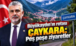 Yılmaz Büyükaydın’ın Trabzon mesaisi: Çaykara’da yoğun gün