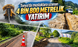 Tonya’da 4 bin 800 metrelik altyapı hamlesi