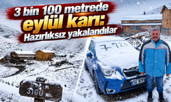 Tahpur’da eylül ayında kış manzarası