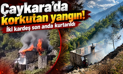 Trabzon’da komşuların dikkati faciayı önledi!