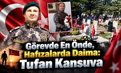 Şehit Tufan Kansuva mezarı başında dualarla anıldı