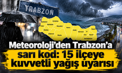 Trabzon’da 15 ilçe için alarm: Sel ve heyelan riski