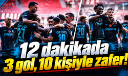 Kırmızı kart bile durduramadı! Trabzonspor’dan farklı zafer