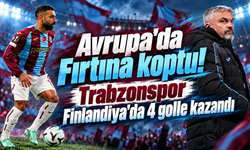 Trabzonspor Avrupa'ya 4 golle başladı! KuPS'u devirdi