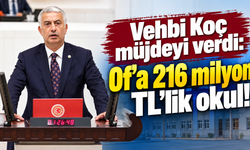 Of’ta yeni okul için geri sayım başladı!