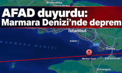 Marmara Denizi’nde 3,5’lik deprem