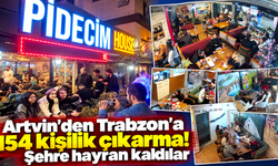 Artvinli 154 üniversite öğrencisi Trabzon'a hayran kaldı