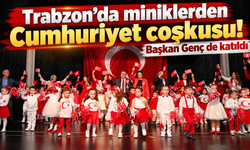 Trabzon'da miniklerden Cumhuriyet coşkusu!